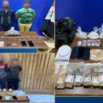 جانب من المضبوطات والمتهمين