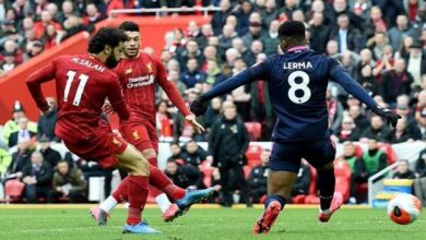 مباراة ليفربول وبورنموث