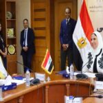 وزيرة التضامن الاجتماعي مع وفد البرلمان العراقي