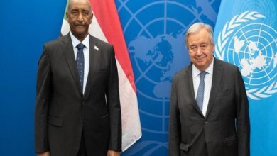 البرهان وغوتيريش