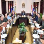 الرئيس السيسي خلال الاجتماع مع قادة الجيش