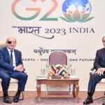 الرئيس عبدالفتاح السيسي مع المستشار الألماني