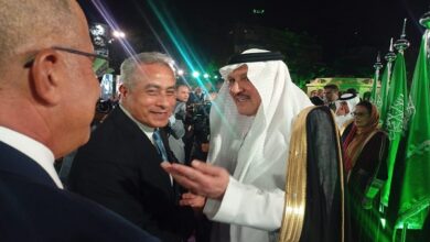 السفير السعودي خلال حفل الاستقبال
