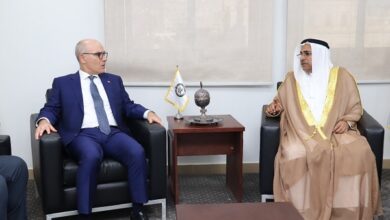 العسومي مع وزير خارجية تونس