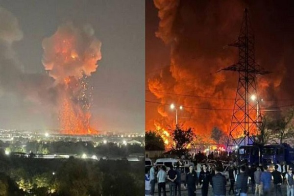 صورة من الانفجار