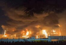 حريق بمديرية أمن الاسماعيلية