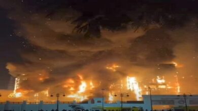 حريق بمديرية أمن الاسماعيلية