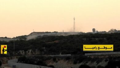 أحد المواقع التي تم تدميرها من قبل حزب الله
