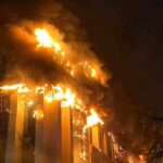 حريق مديرية أمن الاسماعيلية
