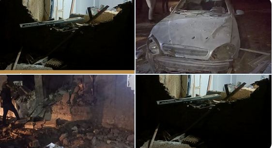 أثار سقوط صاروخ في طابا
