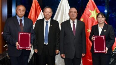 اثناء توقيع بروتوكول التعاون