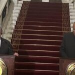 الأمين العام للأمم المتحدة مع وزير الخارجية المصرية