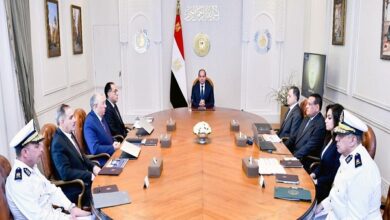 الرئيس السيسي مع رئيس الوزراء