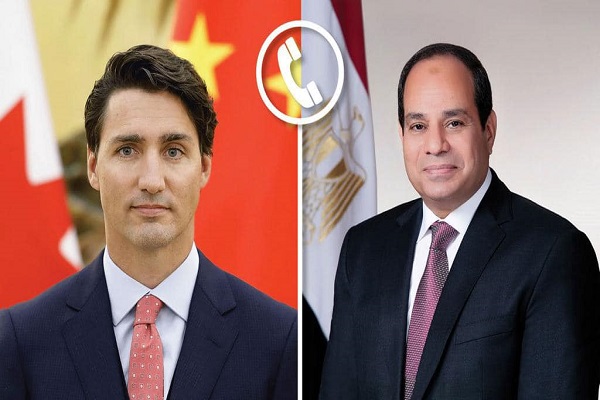 الرئيس السيسي مع رئيس وزراء كندا