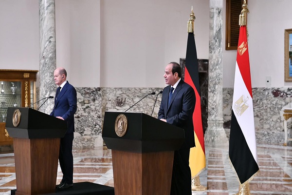 الرئيس السيسي والمستشار الألماني