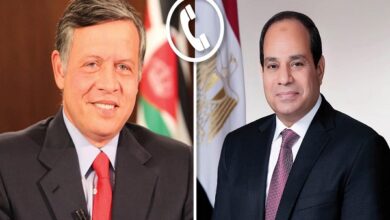 الرئيس عبد الفتاح السيسي وملك الأردن