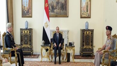 اجتماع الرئيس عبدالفتاح السيسي مع قاد المنطقة المركزية الأمريكية
