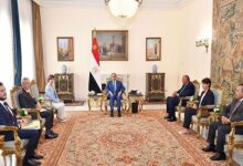 الرئيس عبدالفتاح السيسي مع وزيرة خارجية فرنسا