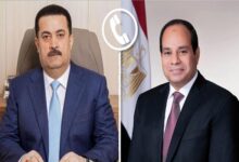 الرئيس عبدالفتاح السيسي ونظيره العراقي