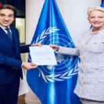 السفير بسام راضي مع مديرة برنامج الغذاء العالمي