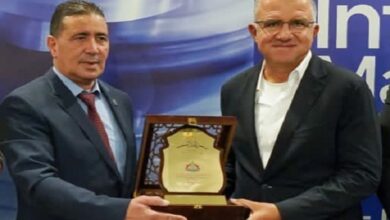المهندس محمد السويدي مع رئيس الوفد الليبي