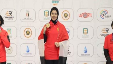 لاعبة المؤسسة الرياضية العسكرية
