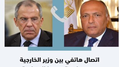 وزير الخارجية المصري ونظيره الروسي