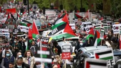 تظاهرات لدعم فلسطين