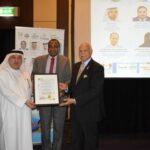 مدير المنظمة العربية للتنمية الزراعية خلال التكريم