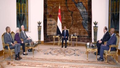 الرئيس السيسي مع مدير المخابرات المركزية الأمريكية