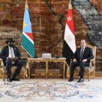 الرئيس السيسي مع نظيره الجنوب سوداني
