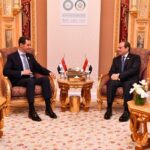 الرئيس السيسي مع نظيره السوري بشار الأسد
