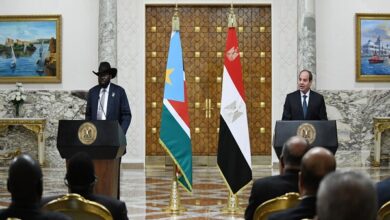 الرئيس السيسي ورئيس جنوب السودان