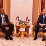الرئيس السيسي ورئيس مجلس السيادة السوداني