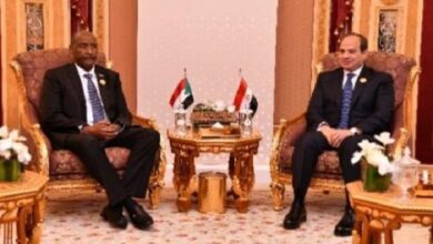 الرئيس السيسي ورئيس مجلس السيادة السوداني