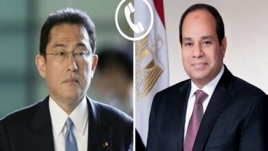 الرئيس السيسي ورئيس وزراء اليابان