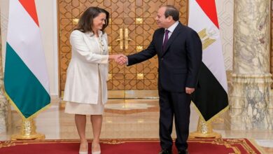 الرئيس السيسي ورئيسة المجر
