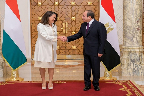 الرئيس السيسي ورئيسة المجر