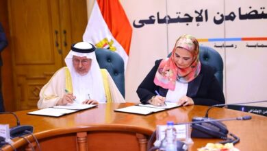 جانب من توقيع مذكرة الدعم المشترك