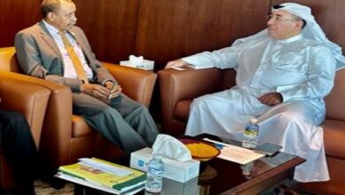 مدير منظمة التنمية الزراعية مع رئيس صندوق الإنماء العربي