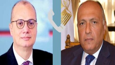 وزير الخارجية المصري ونظيره الألباني