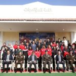 وزير الشباب والرياضة مع أبطال المؤسسات العسكرية