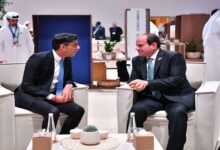 الرئيس السيسي مع رئيس وزراء بريطانيا