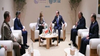 الرئيس السيسي مع رئيسة وزراء إيطاليا