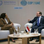 الرئيس السيسي مع نائبة الرئيس الأمريكي