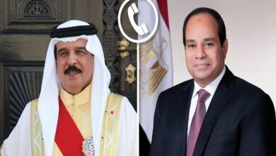 الرئيس السيسي وملك البحرين