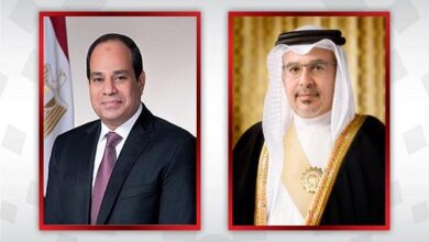 الرئيس السيسي وولي عهد البحرين