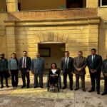 السفير إبراهيم الذوادي مع المسؤولين بالقومي لذوي الإعاقة