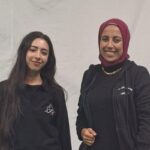 الطالبة أمينة سيد - والطالبة مورين كمال