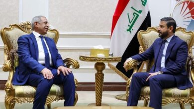 رئيس الأكاديمية العربية مع وزير التعليم العالي العراقي